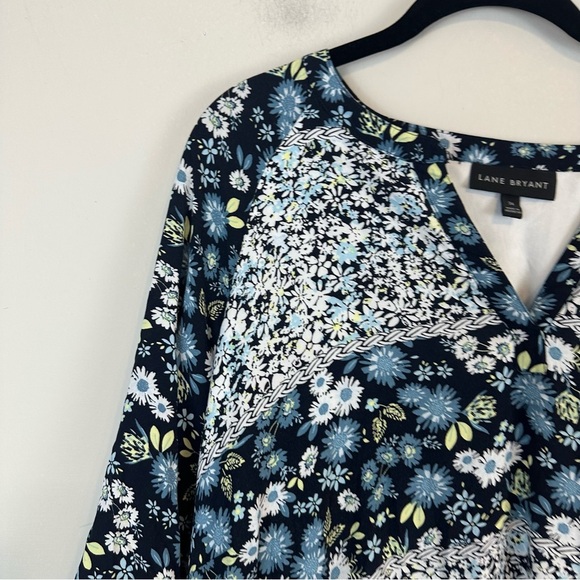 Lane Bryant | Blue Daisey Patchwork Midi Dress Size 24 Women's Plus - Picture 5 of 7